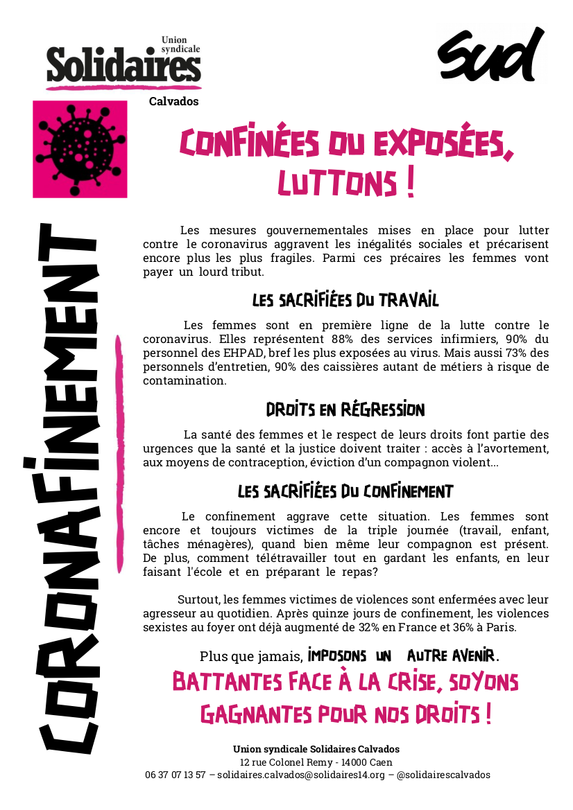 tract corona femmes - mars 2020