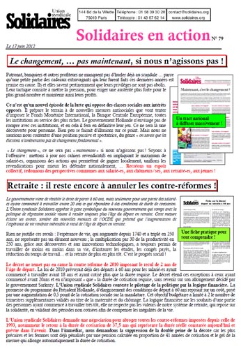 Solidaires en action n°79