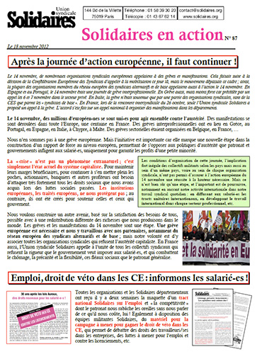 Solidaires en action n°87