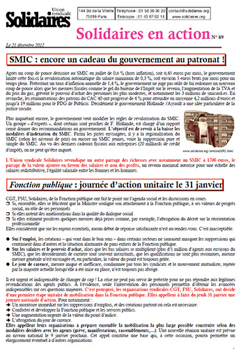 Solidaires en action n°89