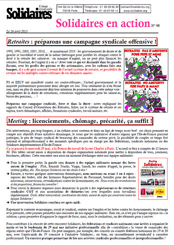 Soliddaires en action n°95