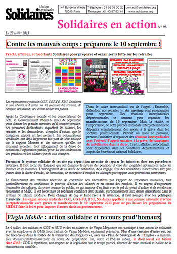 Solidaires en action n°98
