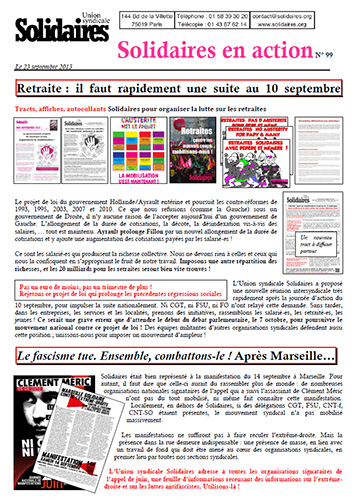 Solidaires en action n°99