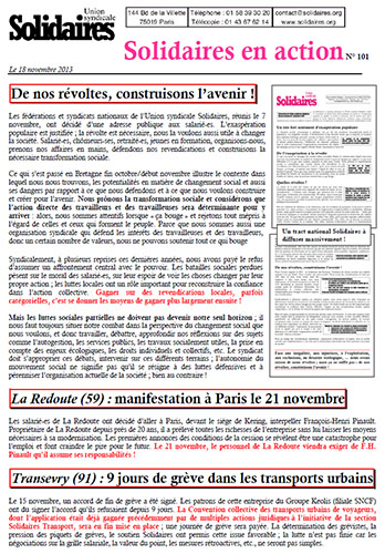 Solidaires en action n°101