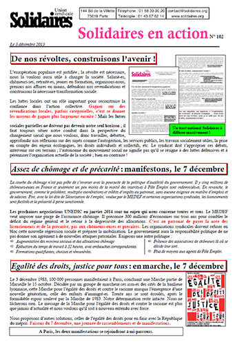 Solidaires en action n°102